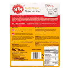 MTR Sambhar Rice Ready to Eat 10.5 oz