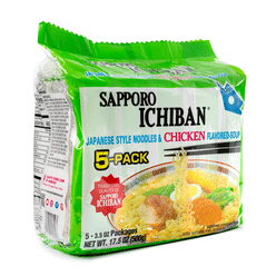 Sapporo Ichiban Instant Noodle Chicken Flavor 5pk 17.5 oz*6 pack