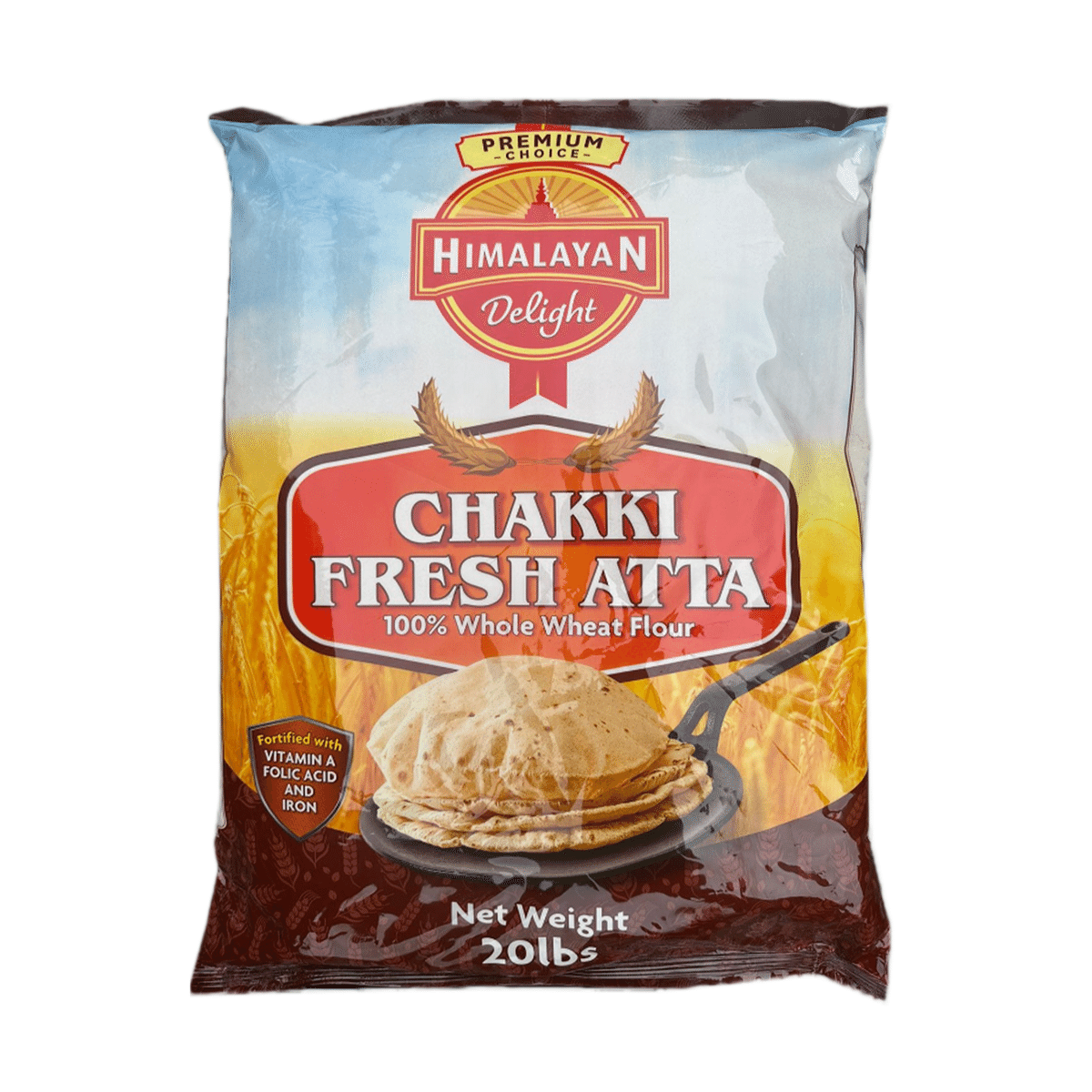 Bột mì nguyên cám 100% Himalayan Delight Chakki Fresh Atta 20 pao