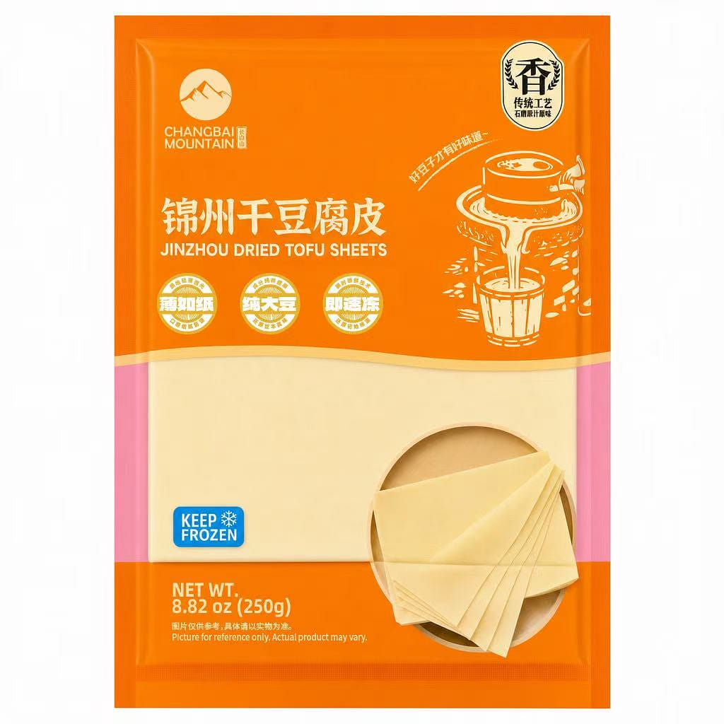 Changbaishan Jinzhou Dried Tofu Sheets 250 g