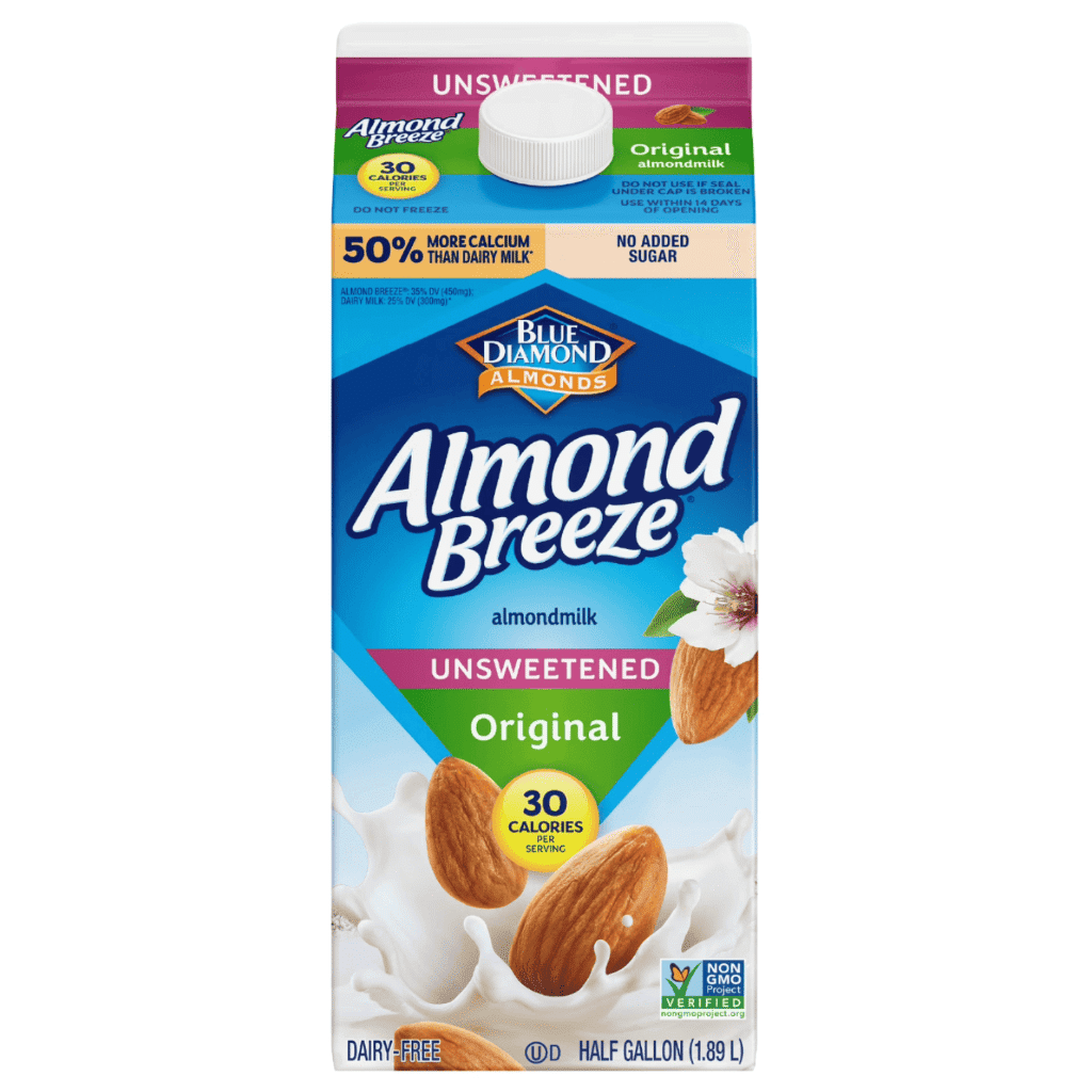 Almond Breeze, 무가당 오리지널 아몬드 밀크 64 온스