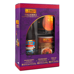 LKK PREMIUM GIFT BOX(PREMIUM OYSTER SAUCE+ABALONE IN POS+XO SAUCE) 41.3 oz