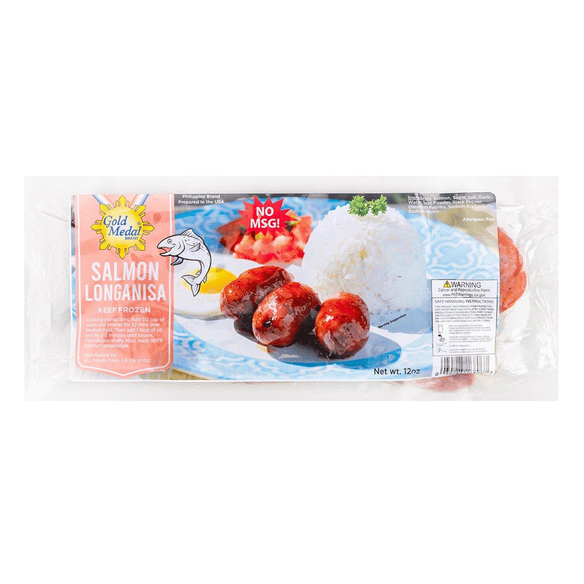 Gold Medal 연어 소시지 12 온스