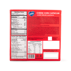 Vadilal Cheese Corn & Capsicum Jumbo Grilled Sandwich 340 g