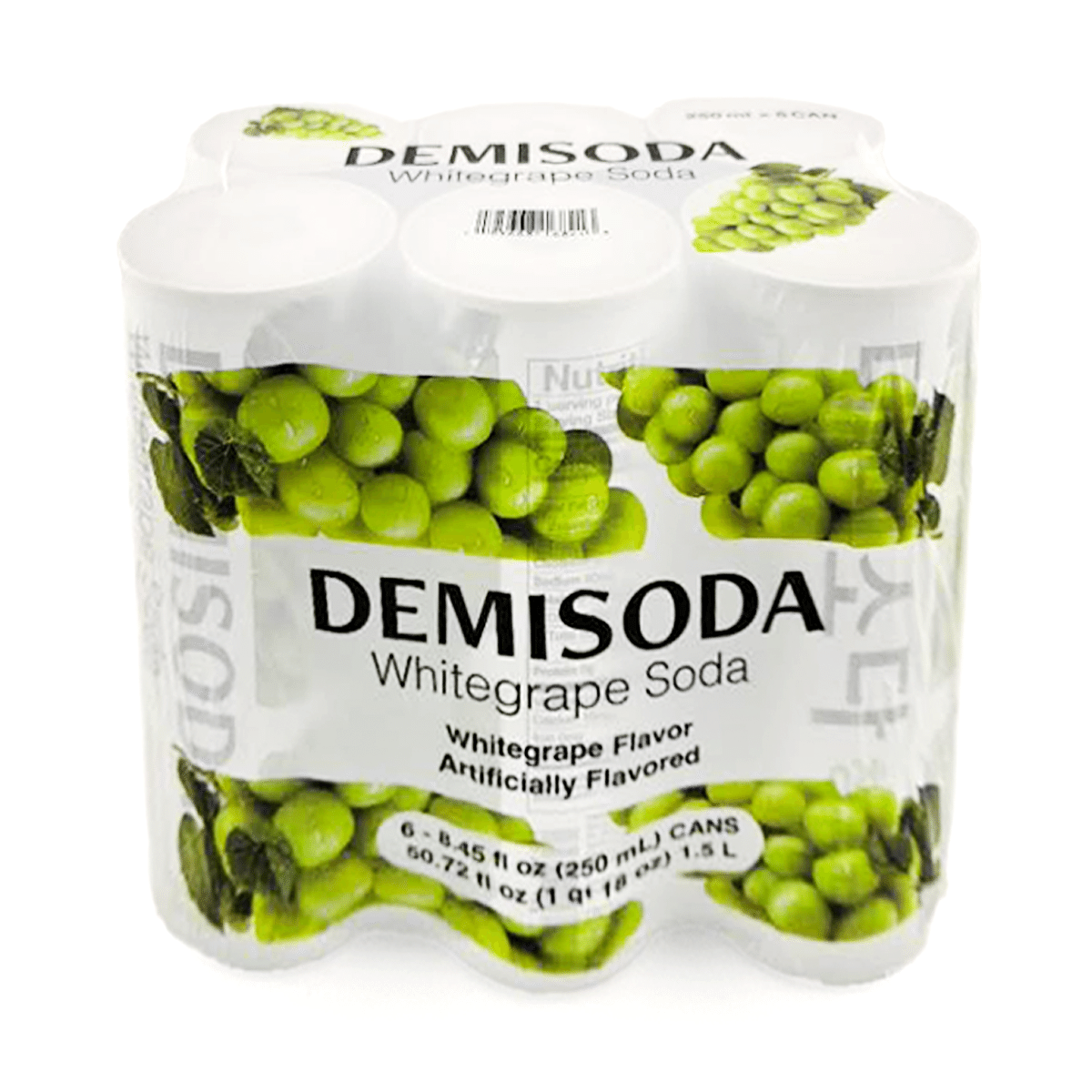 DEMISODA White Grape Soda Drink 250 ml*6 each