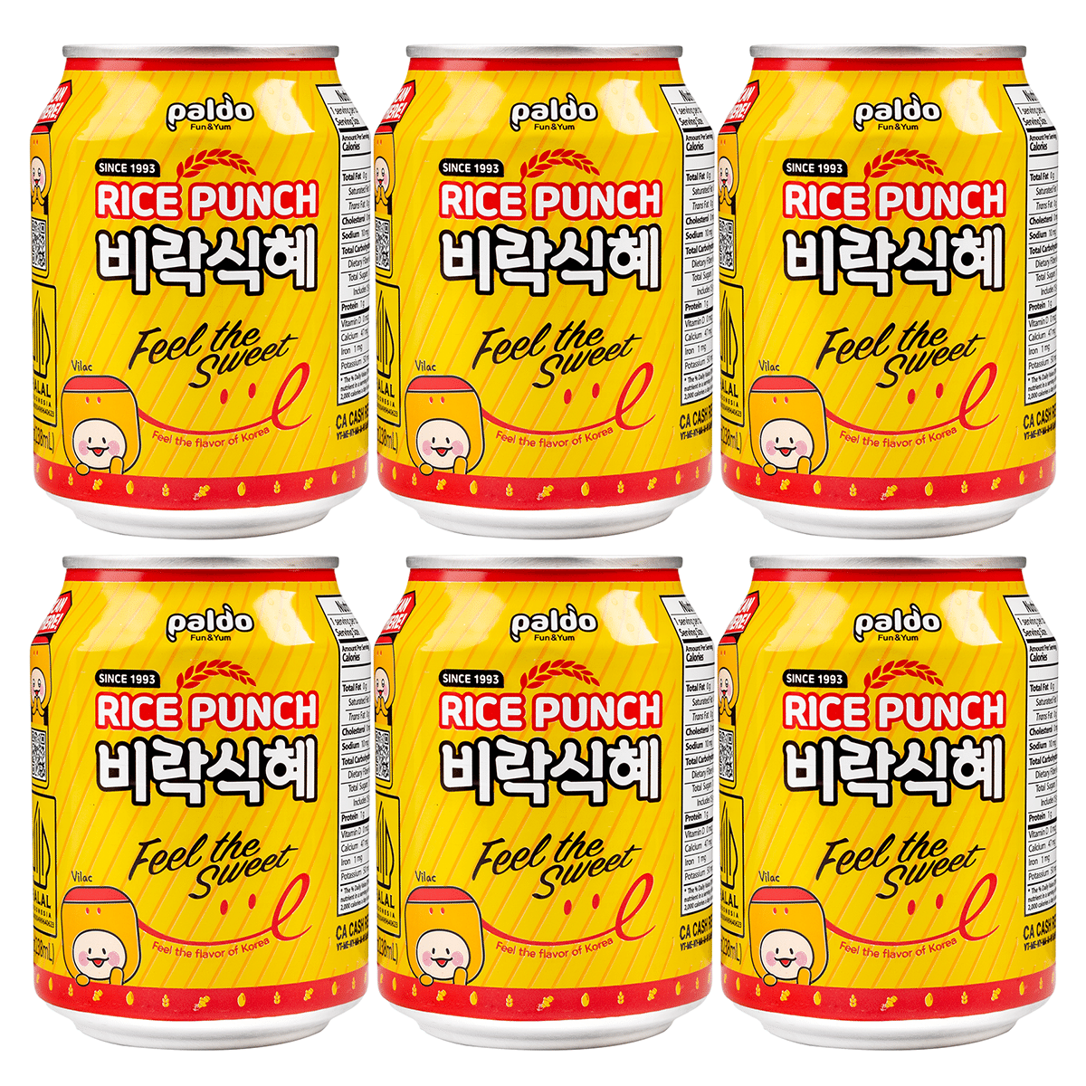 Paldo Virac Rice Punch 8.05 fl.oz*6 cans