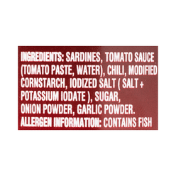 Ligo Extra Hot Sardines in Chili Tomato Sauce 5.5 온스