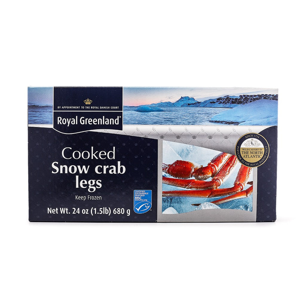 Patas de Caranguejo da Neve Cozidas Congeladas Royal Greenland 1.5 lb