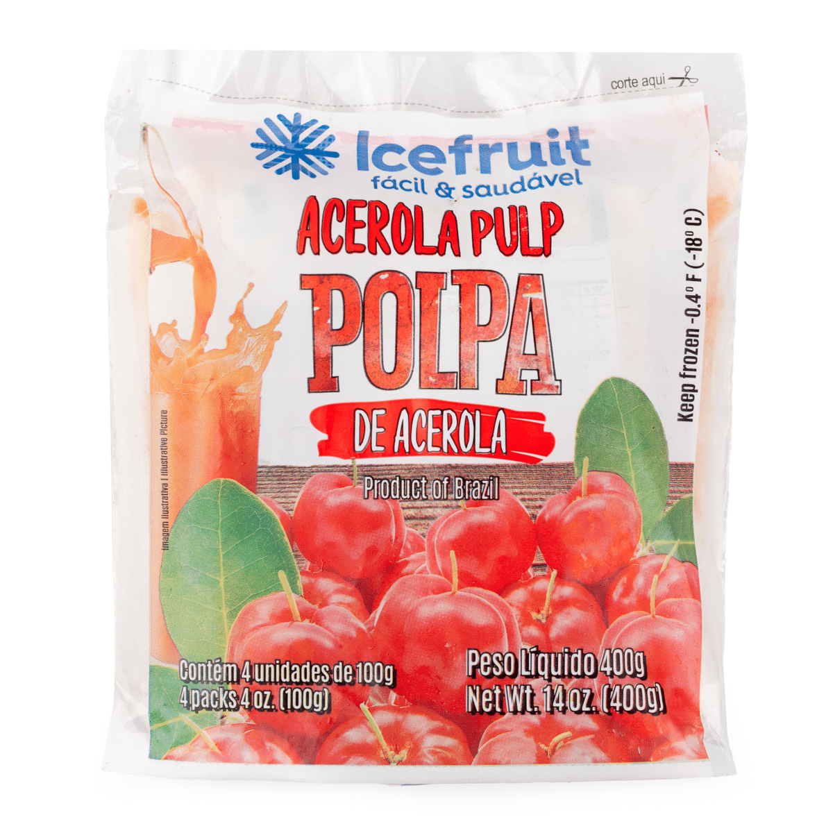 Polpa de Acerola Icefruit 400 g