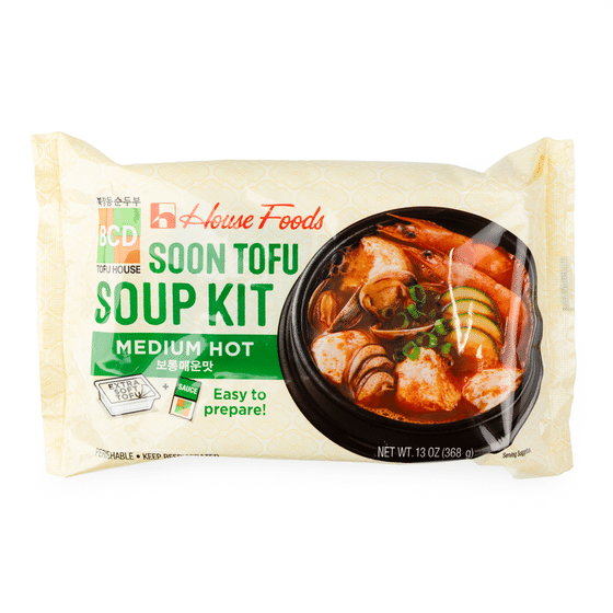 weee_instant_ハウス食品 スンドゥブ鍋スープキット 豆腐・鍋の素入り 中辛 368g 13 オンス