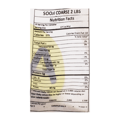 Aara Sooji Rava (Course) Semolina Flour 2 파운드