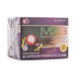 MX3 Plus Mangosteen 500mg Capsule (60 Capsules) 5.5 oz
