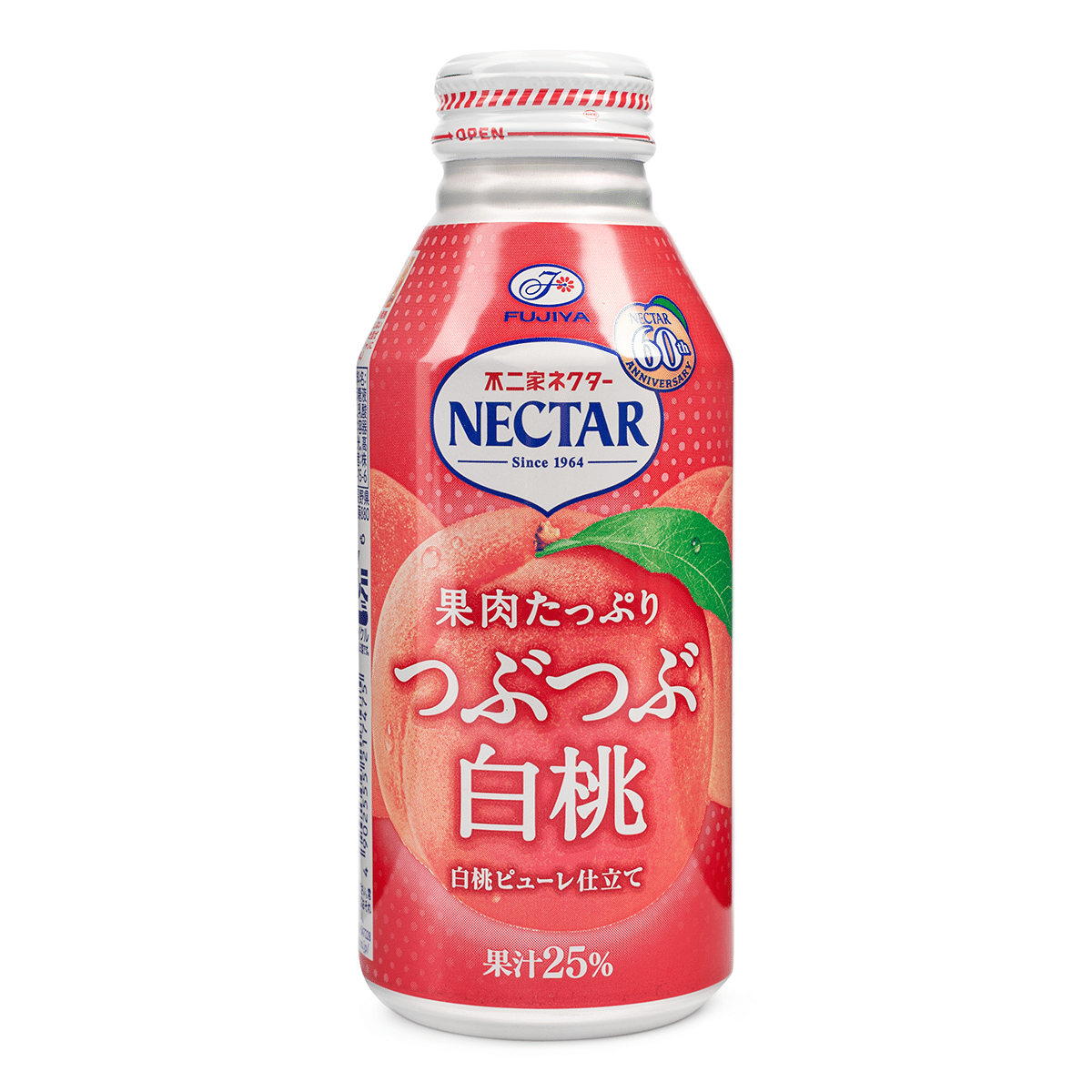 不二家ネクター つぶつぶ白桃 380 グラム