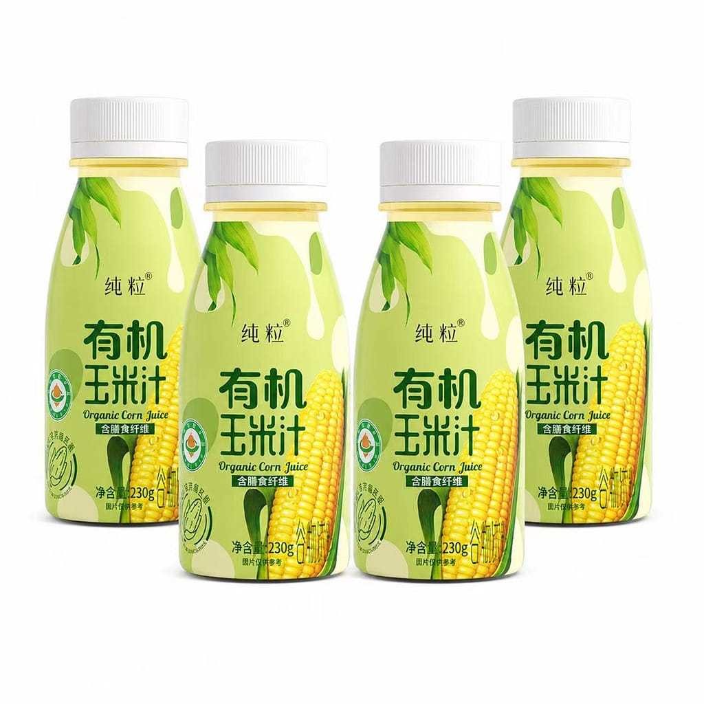 Nước ngô hữu cơ giàu chất xơ 纯粒 230 g*4 bottle