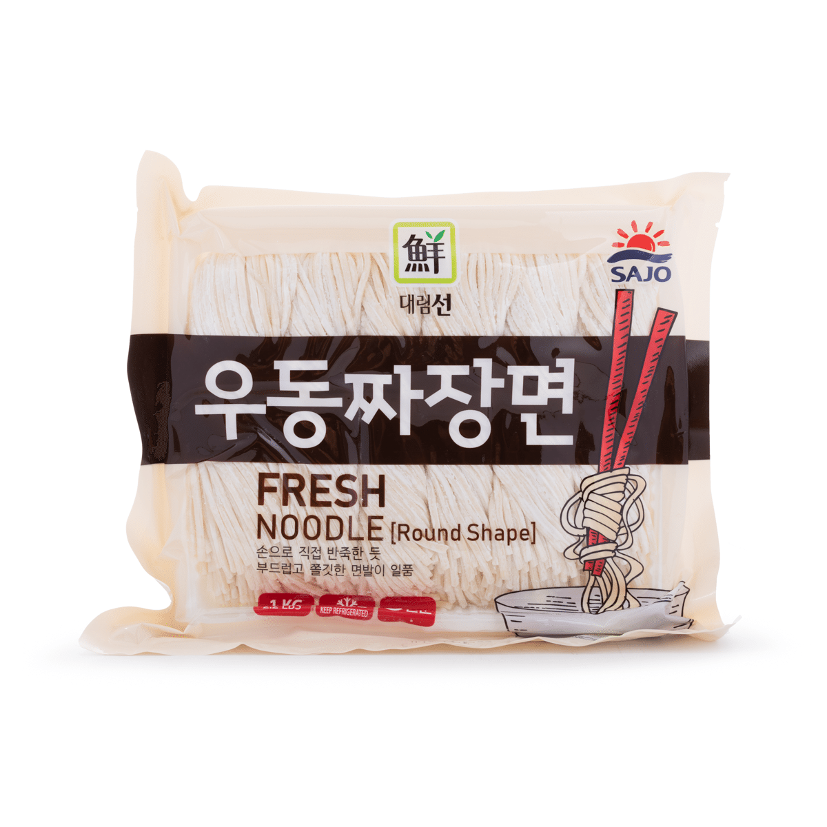 Sajo Fresh Noodles, Round 1000 g