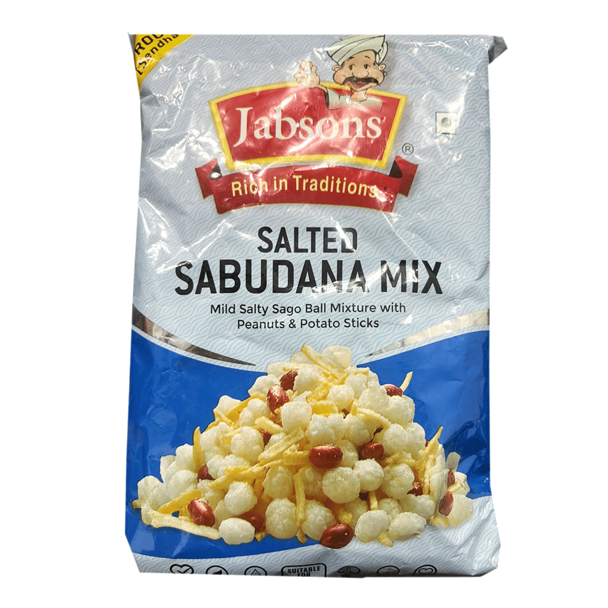 Mix Salgado de Sabudana Petisco de Tapioca Jabsons 180 g