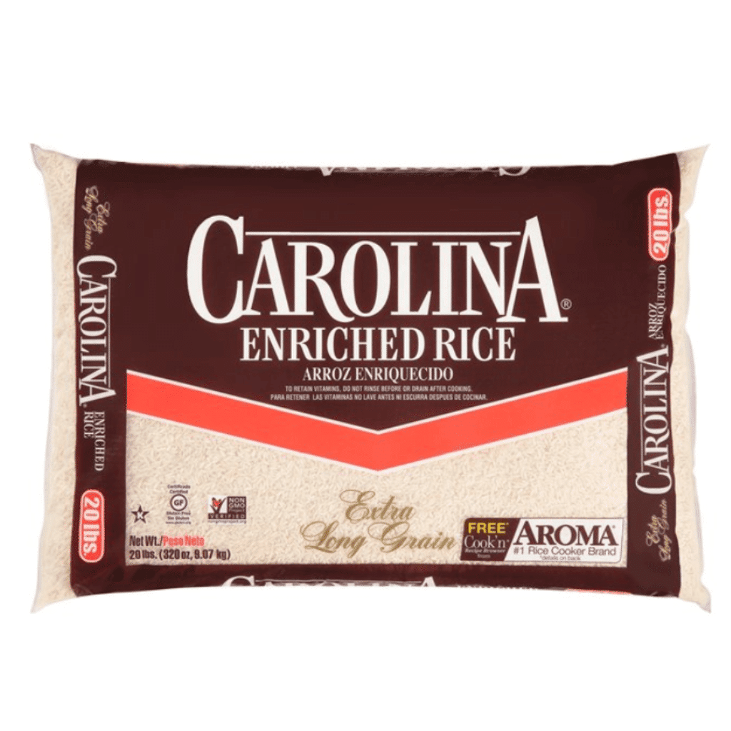 Carolina Enriched White Rice Extra Long Grain 20 lb