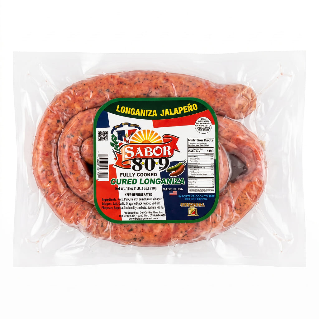 Flavor 809 Fully Cooked Cured Spicy Sausage 18 oz
