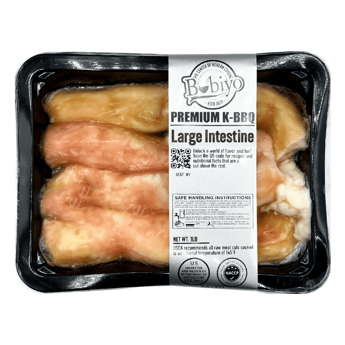 Premium KBBQ Beef Large Intestine, Frozen 1 lb