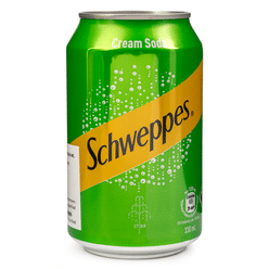 Schweppes Cream Soda, Low Sugar 330 ml*8 cans
