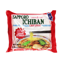 Sapporo Ichiban Instant Japanese Style Noodles, Original 3.5 oz