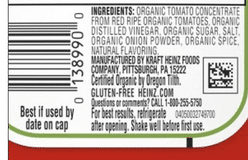 Heinz Organic Tomato Ketchup 14 oz
