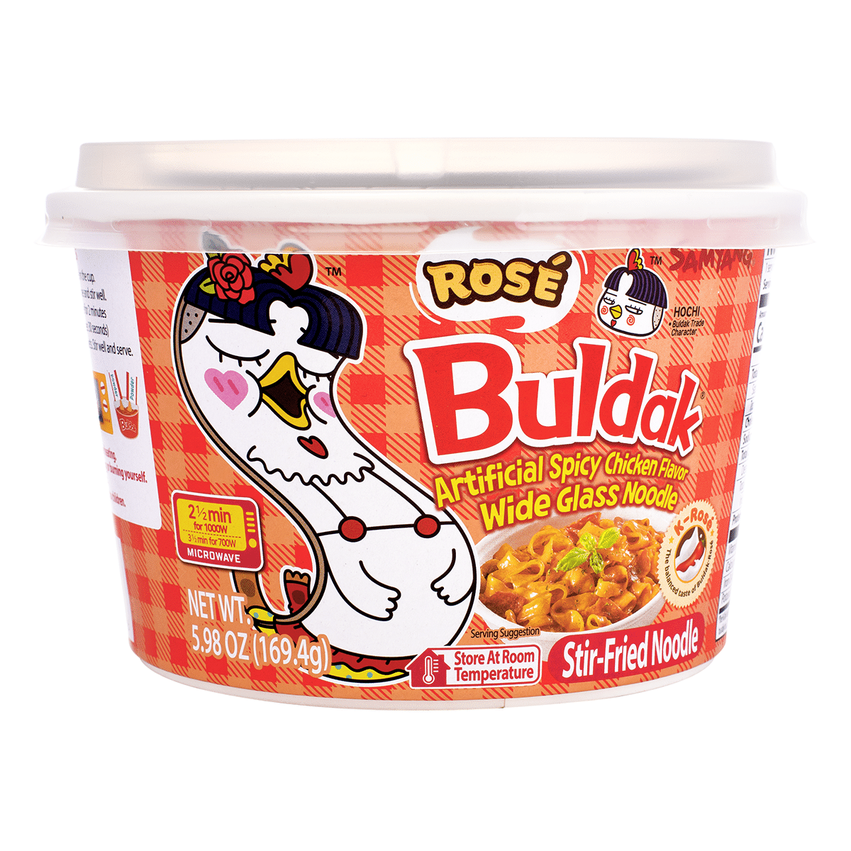 Samyang Rose Buldak Glass Noodle 5.98 oz