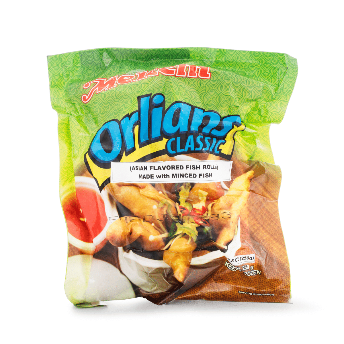 Mekeni Orlians (Asian Flavored Fish Roll) 250 g