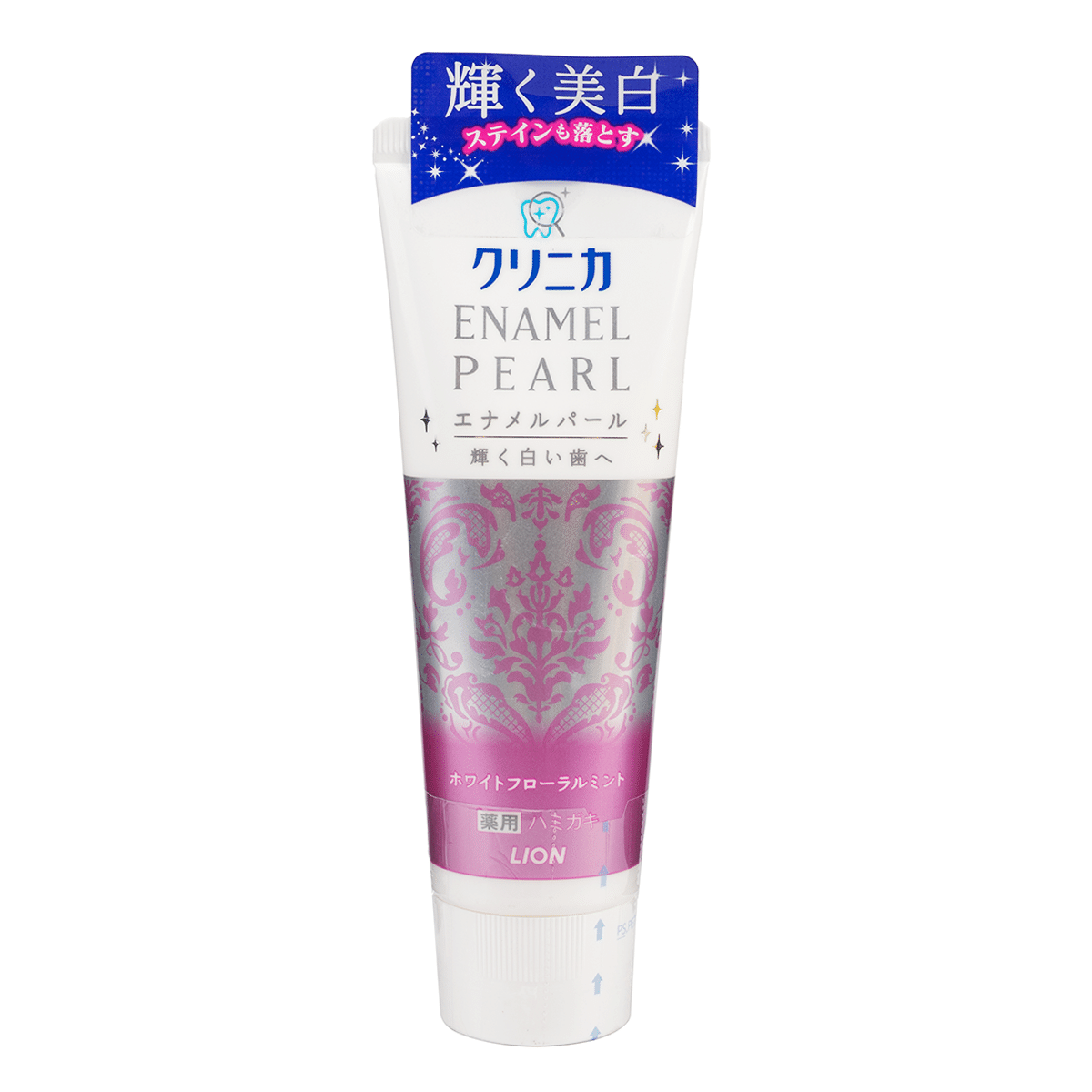 LION CLINICA Enamel Pearl Whitening Toothpaste (White Floral Mint) 1 count