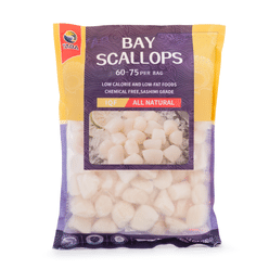 YABA All Natural Sashimi Bay Scallop 60-75ct 12 oz