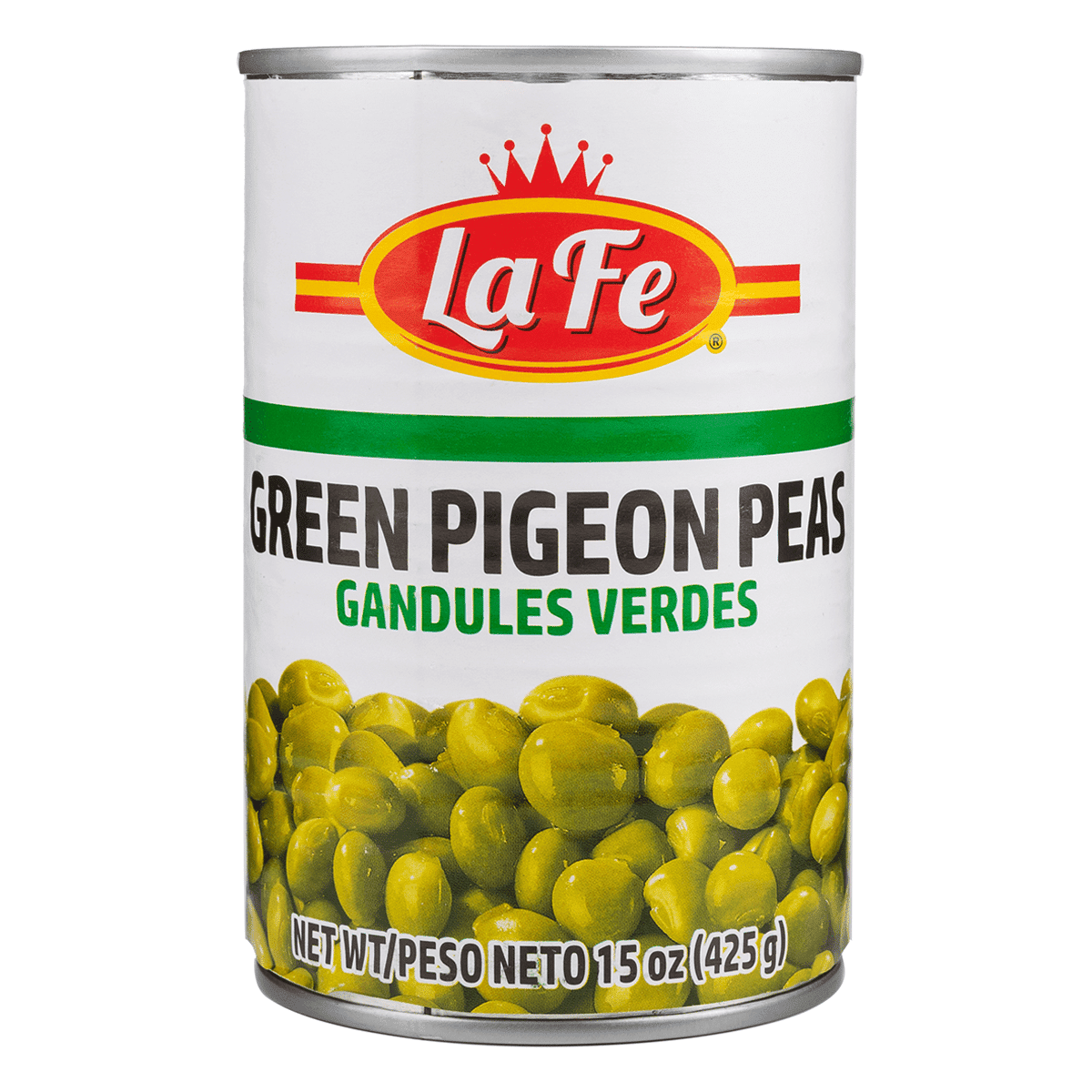 La Fe Green Pigeon Peas 15 oz