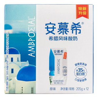 AMX Ambrosial ヨーグルト ストロベリー味12パック入 7.23 oz*12