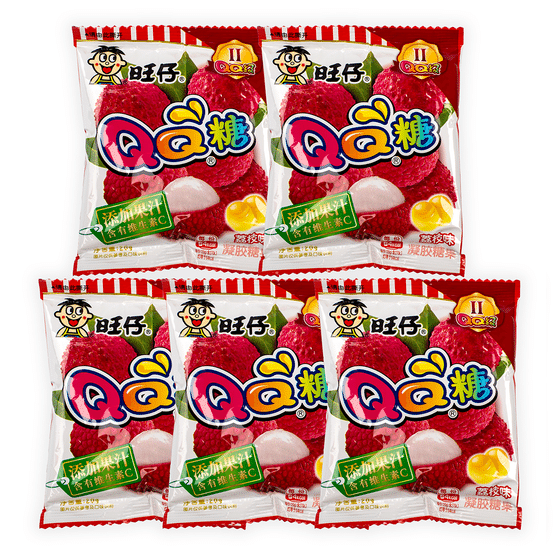 weee_snack_Gummy Candy Lychee Flavor 5 Bags Per Pack 100 g