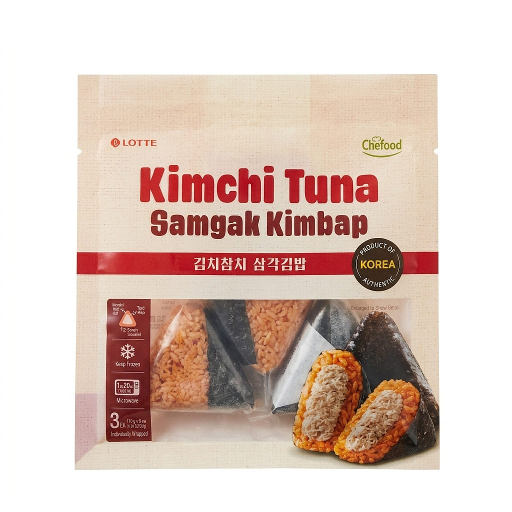 롯데 쉐푸드 삼각김밥 참치김치 110G X 3개입 330 그램