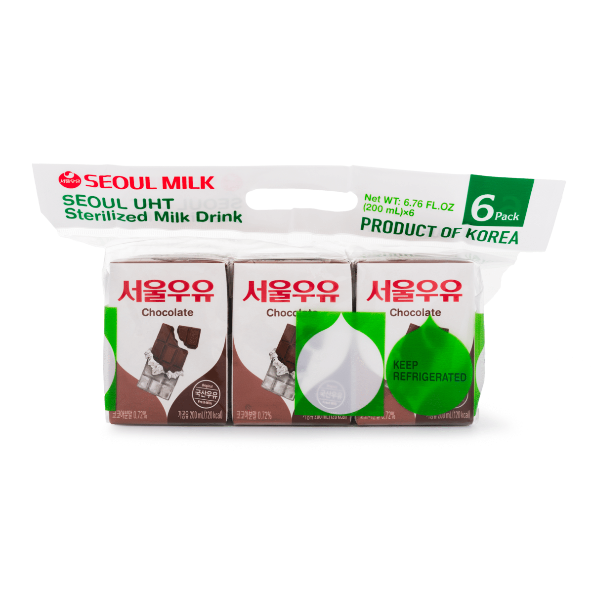 서울우유 초코맛우유 6팩 1200 밀리리터