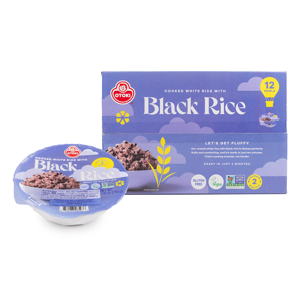 Otoki Cooked Black Rice (Whole Case) 210 g*12 count