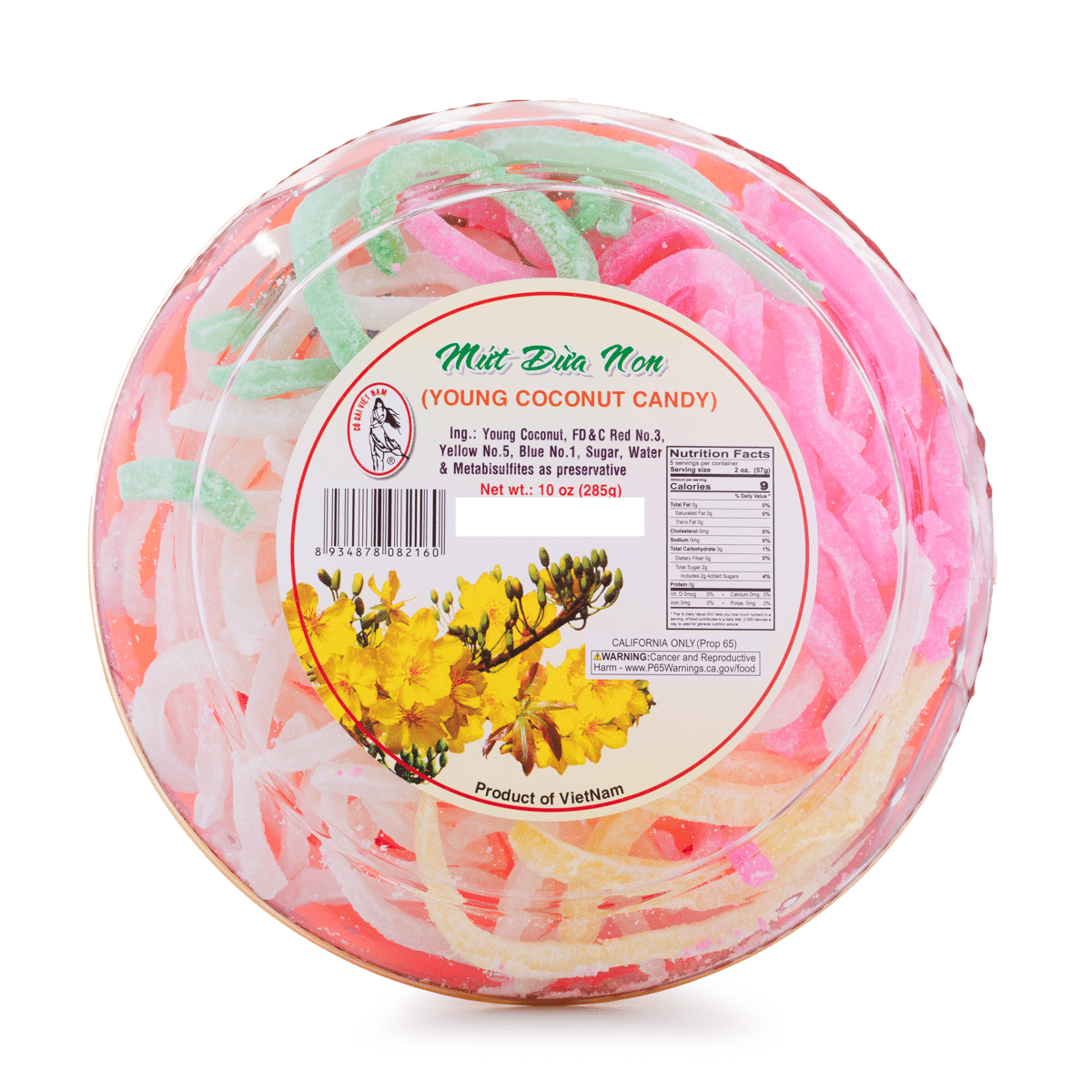 Mứt Dừa Non Cô Gái Việt Nam 10 oz