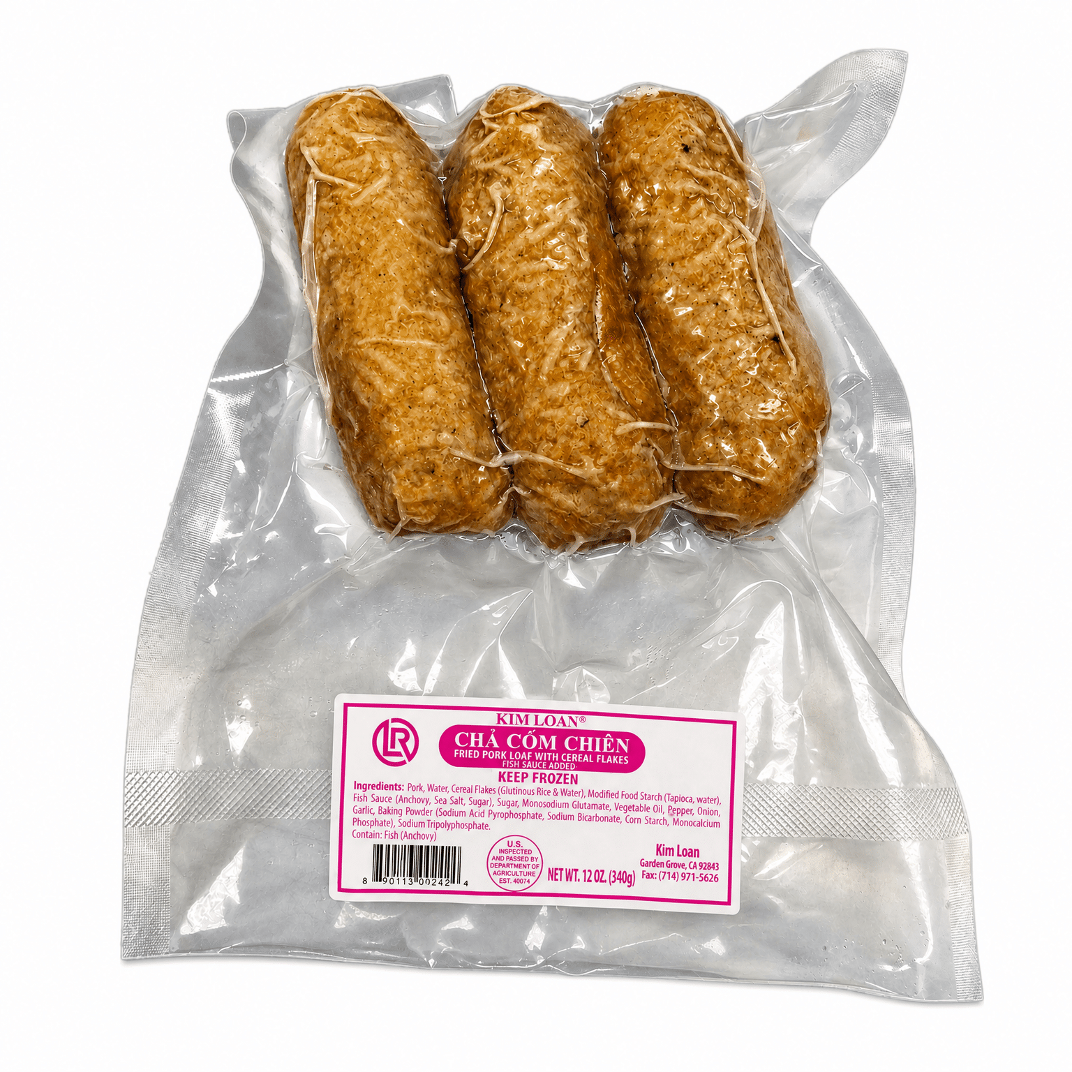 Kim Loan Fried Pork Loaf with Cereal Flakes 12 oz