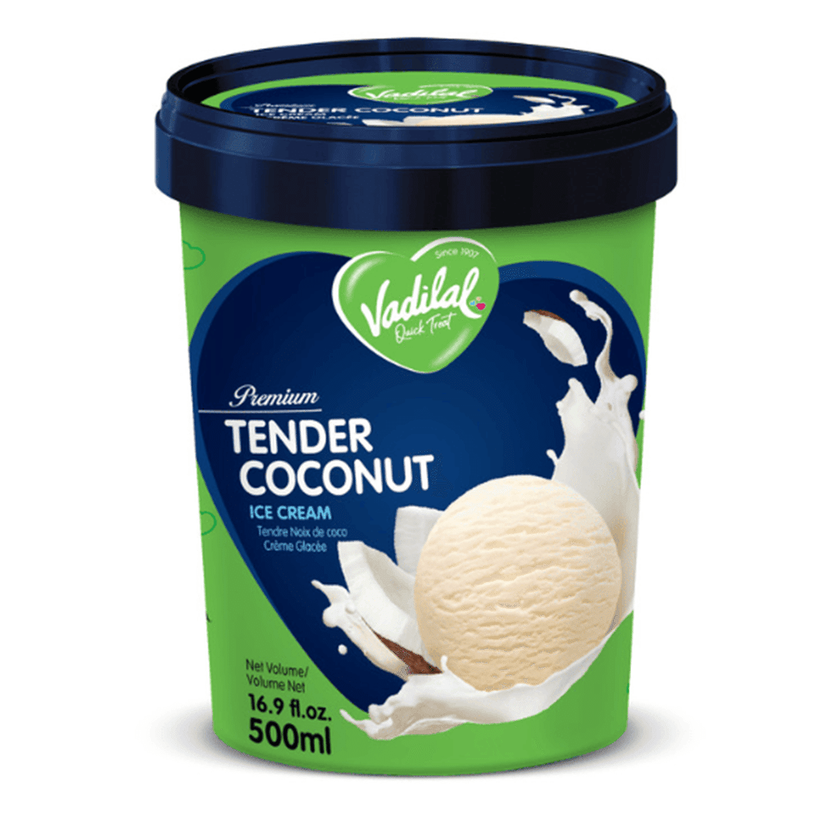 Vadilal Quick Treat Tender Coconut Ice Cream 500 ml