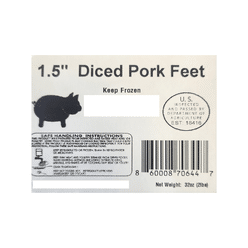 Cut Pork Feet, Frozen 2 lb