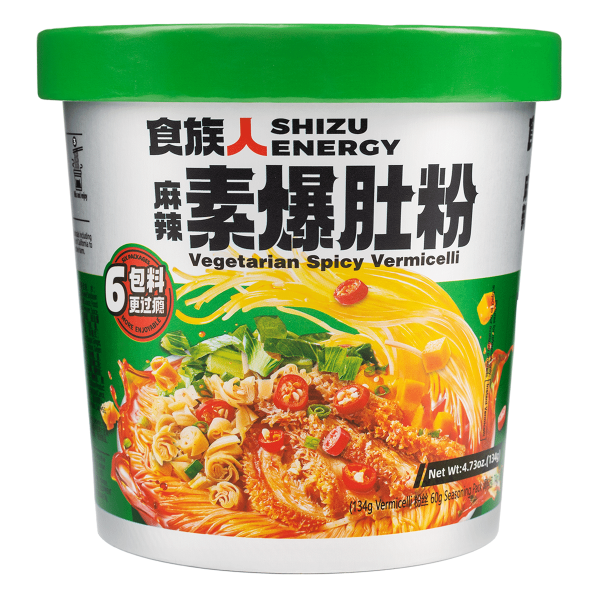 Shizuren 라면 (매운맛) 134 그램*24 팩