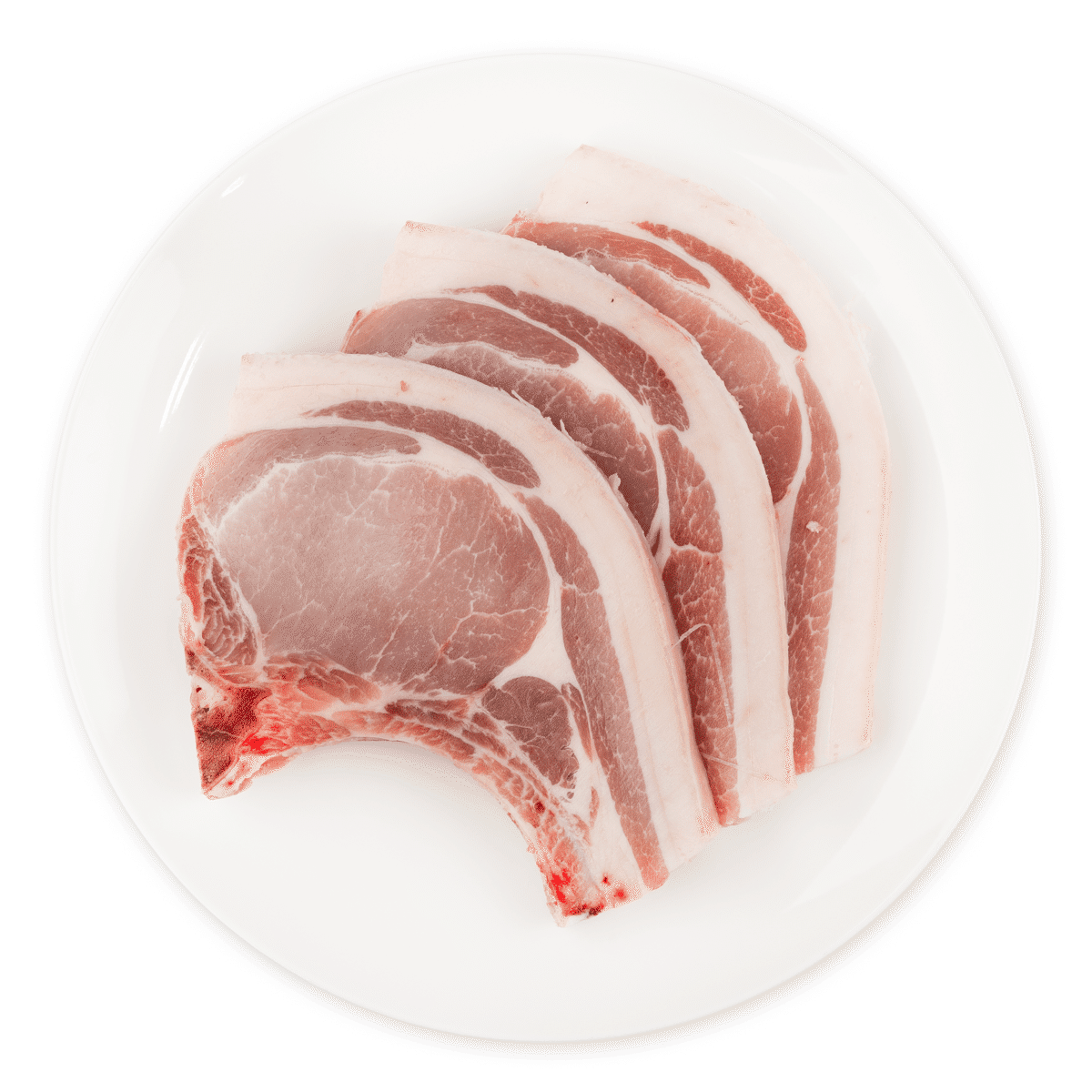 Bisteca Suína com Pele e Osso Congelada 2 lb