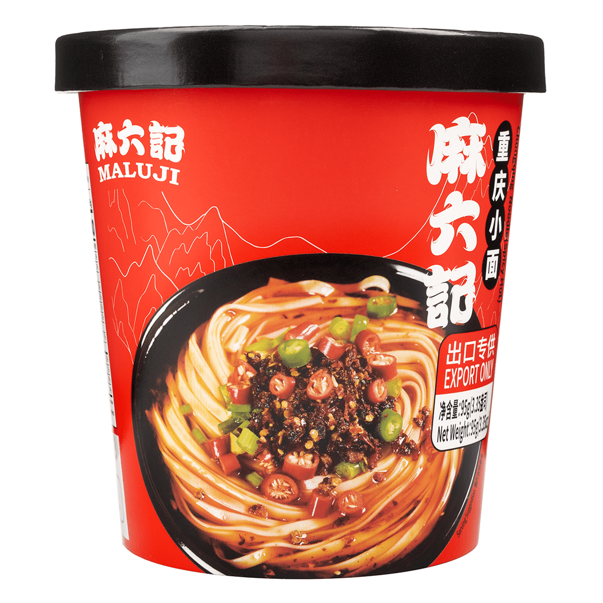 บะหมี่ฉงชิ่ง MALUJI รสเผ็ดร้อน 95 g