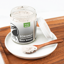 KOKONUT Plant-Based Coconut Pudding Black Sesame Flavor 6 온스