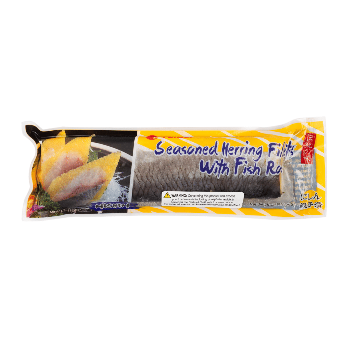 Seasoned Herring Fillets with Capelin Roe, Frozen 150 g