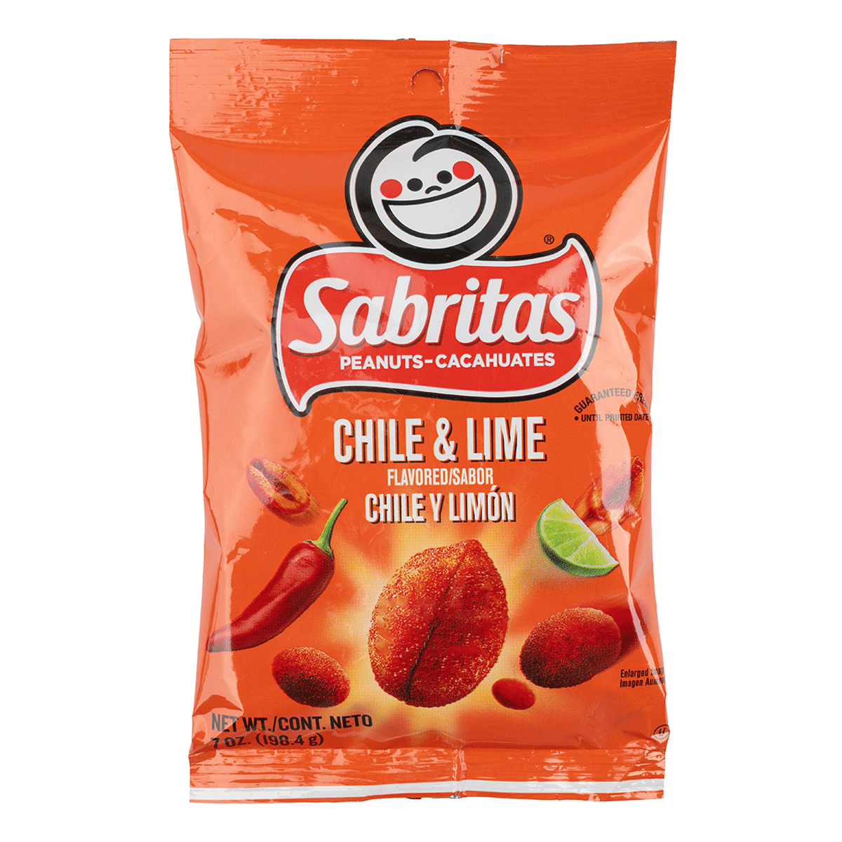 Cacahuetes Sabritas, Sabor Chile y Limón 198.4 gramo(s)