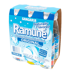 Sangaria Ramune Soft Drink, Original Flavor 6P 200 ml*6 bottles