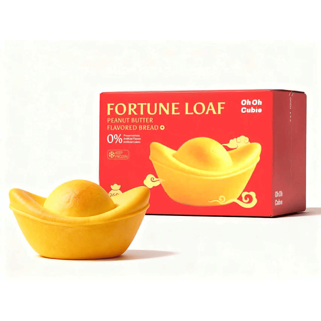 Oh Oh Cubie Fortune Loaf Peanut Butter Flavored Bread 260 g