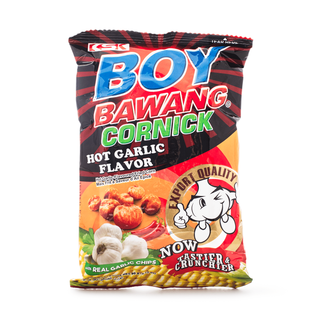 Boy Bawang 콘닉 핫갈릭 맛 90 그램