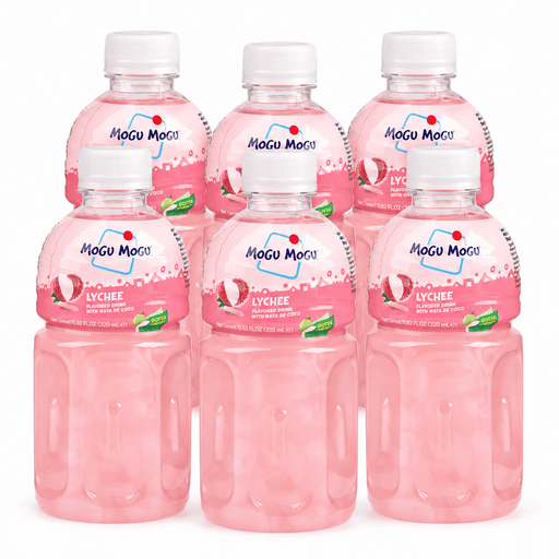 Mogu Mogu ลิ้นจี่ (6 pack) 10.82 ออนซ์ของเหลว
